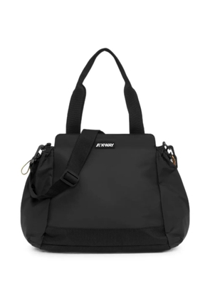 K-Way Aisy logo-patch tote bag - Black