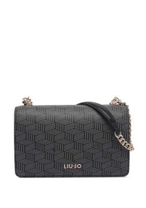 LIU JO geometric-pattern shoulder bag - Black