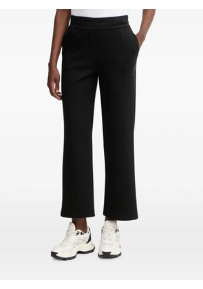 Armani Exchange logo-embellished elasticated-waistband track pants - Black