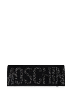 Moschino logo-knit headband - Black