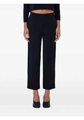 Issey Miyake elasticated-waist straight-leg trousers - Black