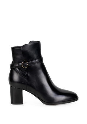 Santoni buckle-strap ankle boots - Black