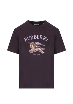 Burberry Knight Check cotton T-shirt - Purple