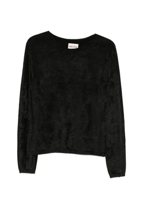 Semicouture fine-knit long-sleeve jumper - Black