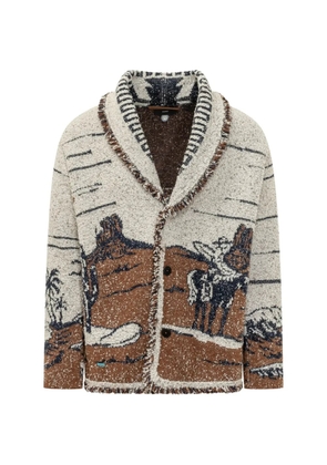 Alanui fringe-trimmed cardigan - Neutrals