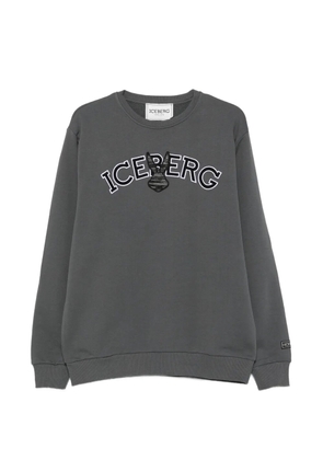 Iceberg logo-embroidered sweatshirt - Grey