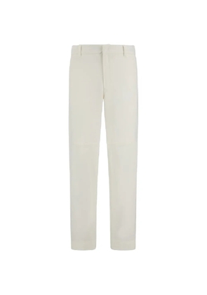 Laminar straight-leg trousers - White