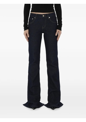Haikure Chewy back-slit five-pocket jeans - Black