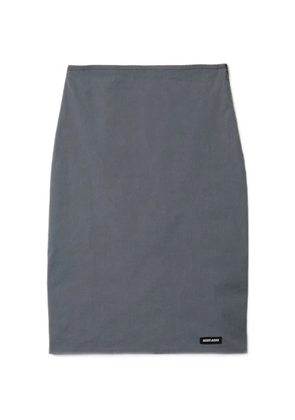 Miu Miu stretch poplin skirt - Grey