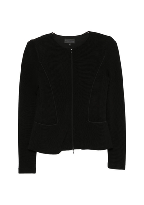 Emporio Armani zip-fastening long-sleeve jacket - Black