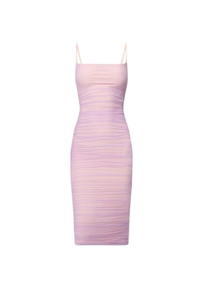 Herve Leger The Zia ruched midi dress - Pink
