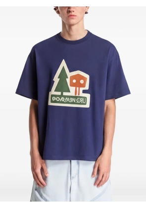 Napapijri Trahus graphic-patch T-shirt - Blue