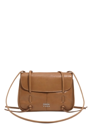 Bimba y Lola honey leather mini flap bag - Brown