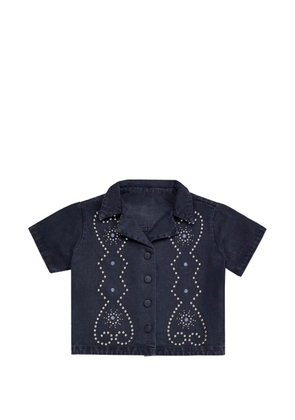 Agua Bendita Vittoria stud-embellished shirt - Black