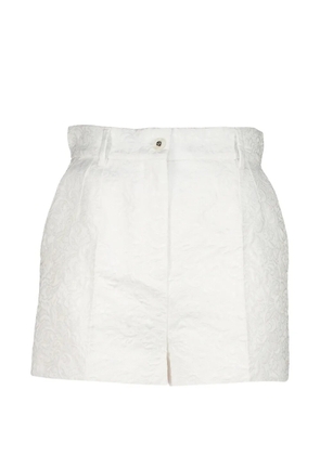 Dolce & Gabbana Maiolica jacquard-effect shorts - White
