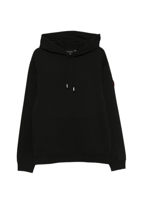 Canada Goose logo-patch drawstring hoodie - Black