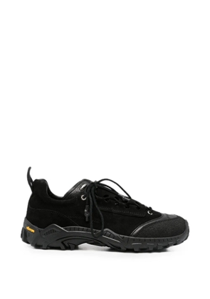 OUR LEGACY Gabe leather panelled sneakers - Black
