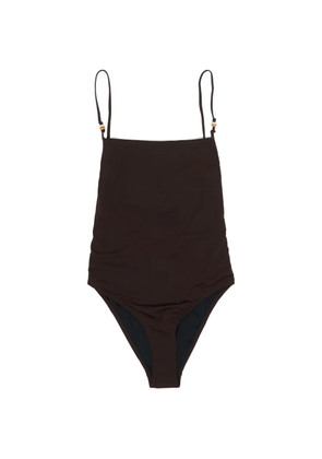 BIMBA Y LOLA chocolate swimsuit with beads - Brown