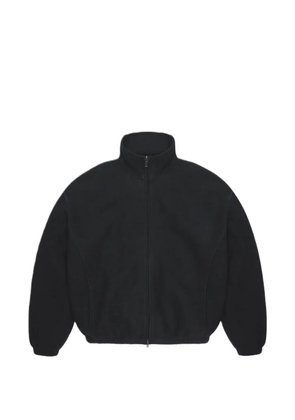 Rains fleece-texture high-neck jacket - Black