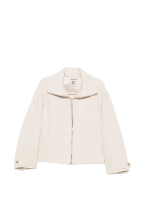 Semicouture zip-up button-cuff jacket - Neutrals