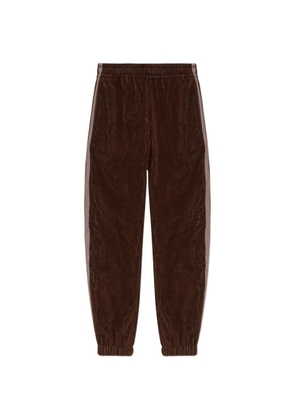 Versace Home logo-embroidered terry track pants - Brown