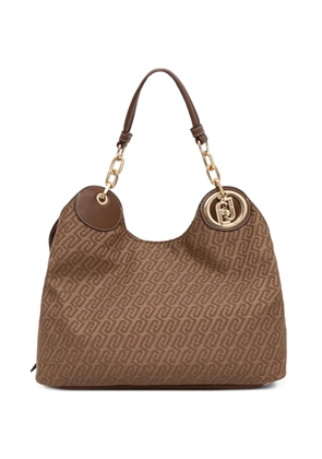 LIU JO medium jacquard satchel bag - Neutrals