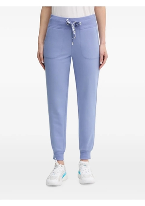 DKNY logo-drawstring track pants - Blue
