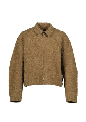 FILTH textured zip-up jacket - Brown