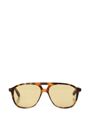 Chimi Umatortoiseshell-effect pilot-frame sunglasses - Brown