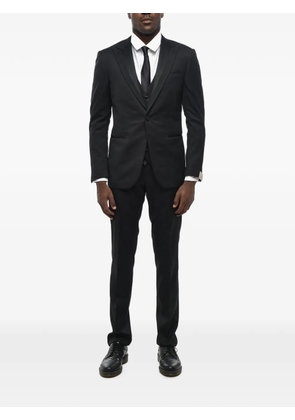Corneliani three-piece silk-blend suit - Black