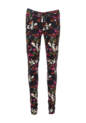 alice + olivia floral-print trousers - Black