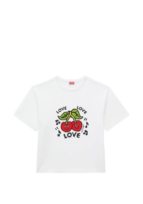 Kenzo KENZO Loves cherry-print T-shirt - White
