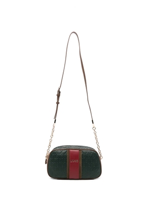 LIU JO monogram-embossed logo-plaque tote bag - Green