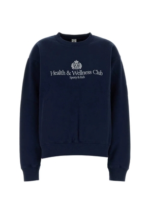 Sporty & Rich logo-print sweatshirt - Blue