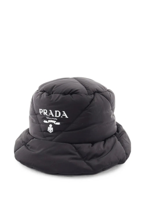 Prada Pre-Owned 2010s Re-Nylon quilted bucket hat - Black