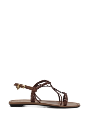 Prada braided cage sandals - Brown