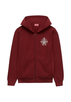 Kenzo Eiffel Tower embroidered zip-up hoodie