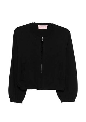 Hugenberg zip-up knitted cardigan - Black