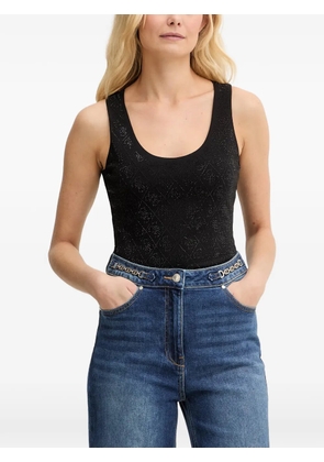 GUESS USA rhinestone-embellished top - Black