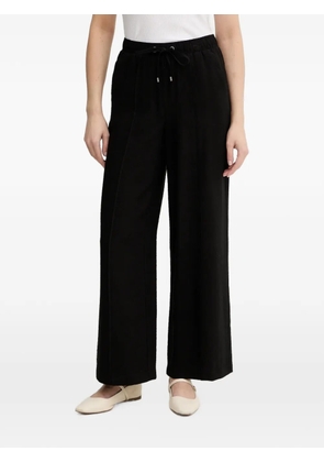 DKNY drawstring wide-leg trousers - Black