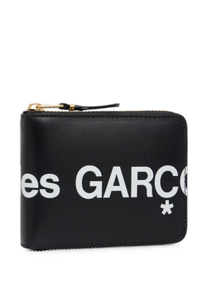 Comme Des Garçons Wallet logo leather wallet - Black