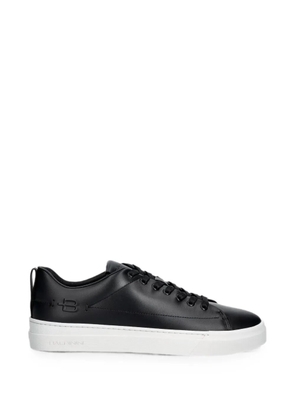 Baldinini logo-embossed leather sneakers - Black