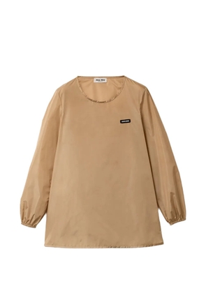 Miu Miu technical fabric dress - Neutrals