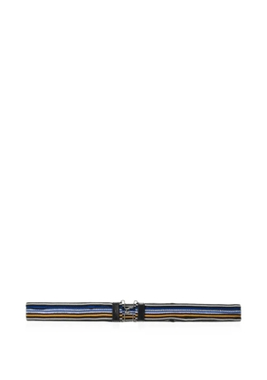 Prada striped clasp-buckle belt - Black