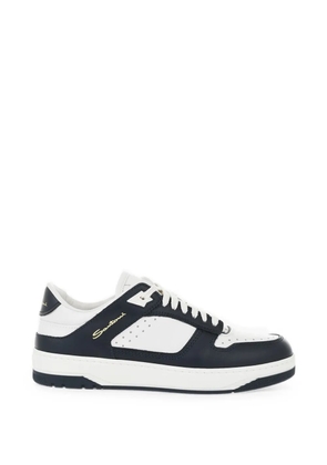 Santoni Air perforated panelled sneakers - White