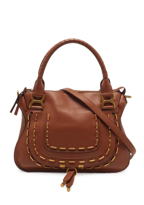 Chloé Pre-Owned medium Marcie studded shoulder bag - Brown