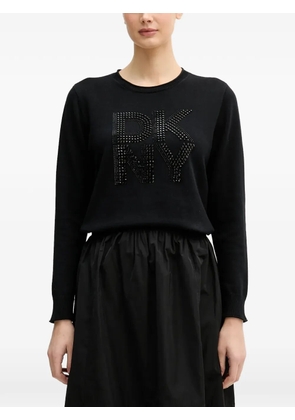 DKNY embellished knitted jumper - Black
