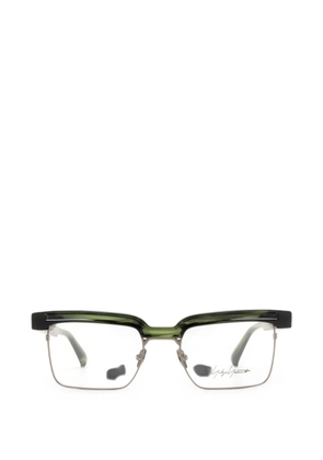 Yohji Yamamoto square-frame glasses - Green