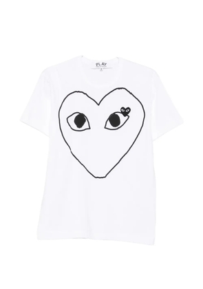 Comme Des Garçons Play heart-print T-shirt - White