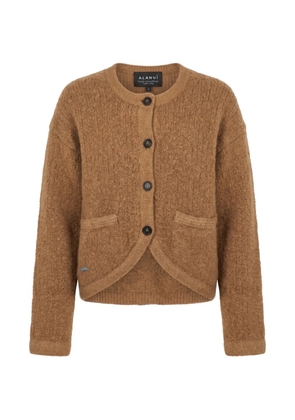 Alanui button-up bouclé cardigan - Brown